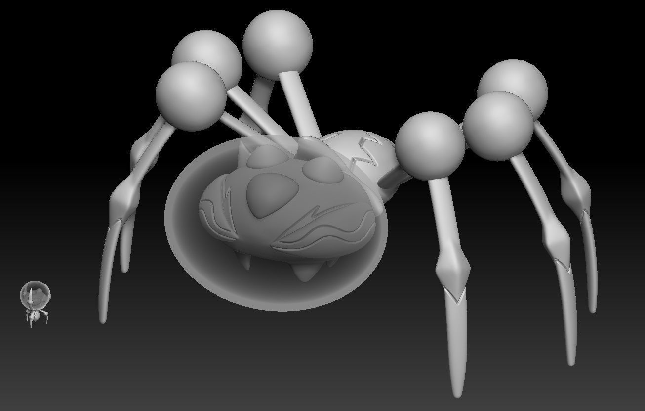 Pokemon Dewpider Araquanid 3D print model_1