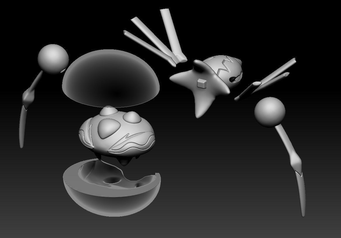 Pokemon Dewpider Araquanid 3D print model_2