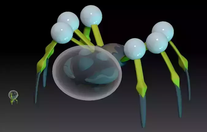 Pokemon Dewpider Araquanid 3D print model