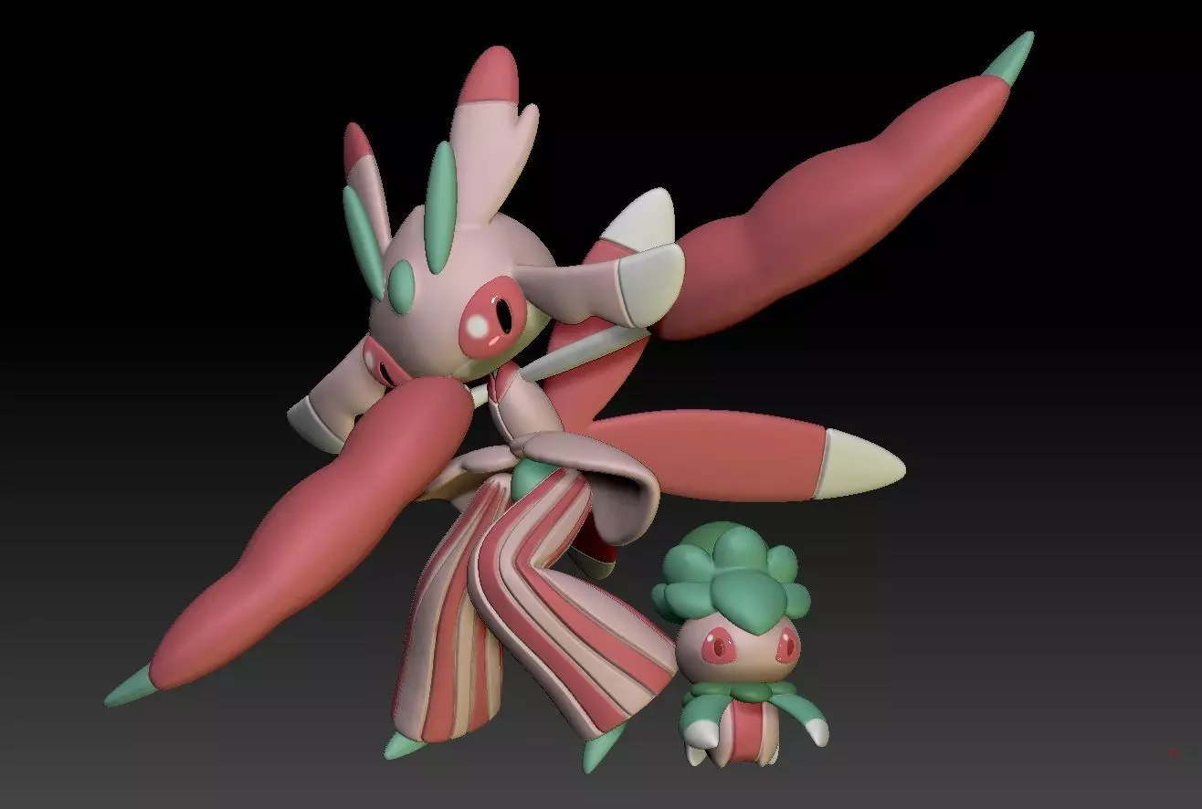 Pokemon Fomantis Lurantis 3D print model_0