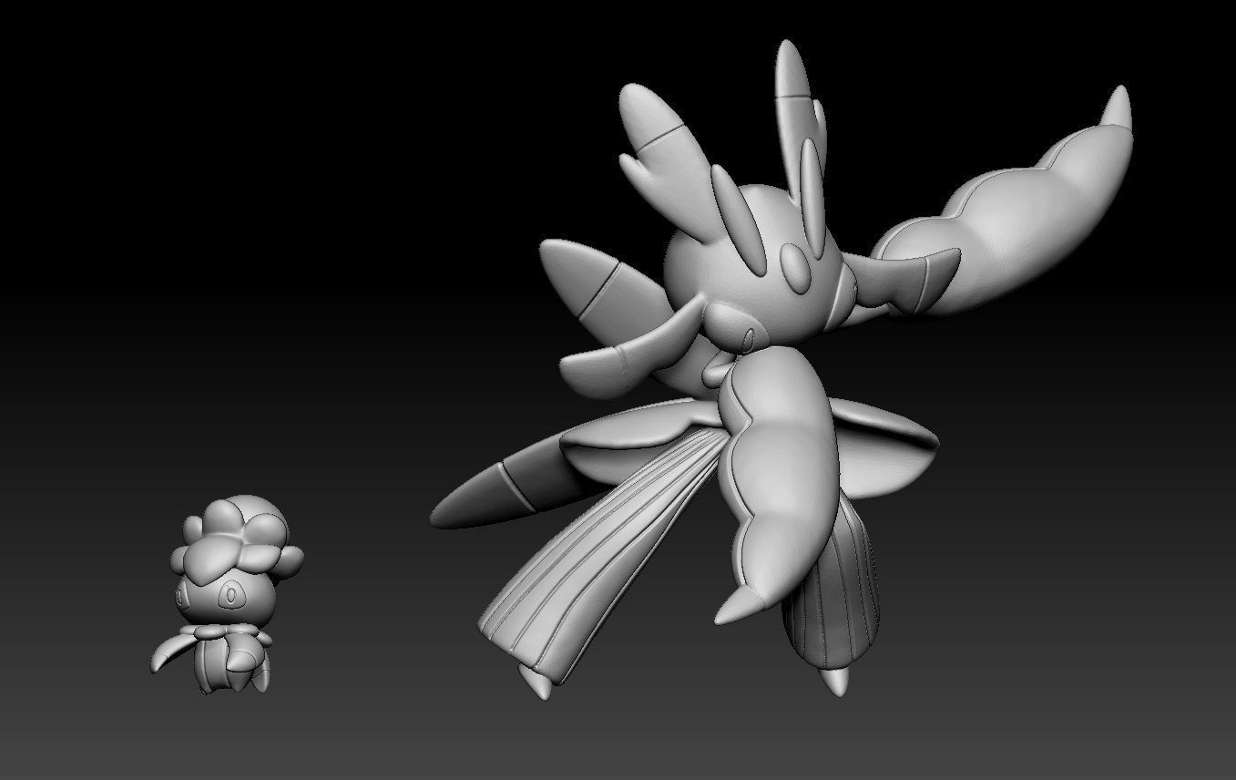 Pokemon Fomantis Lurantis 3D print model_1