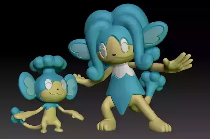 Pokemon Panpour Simipour