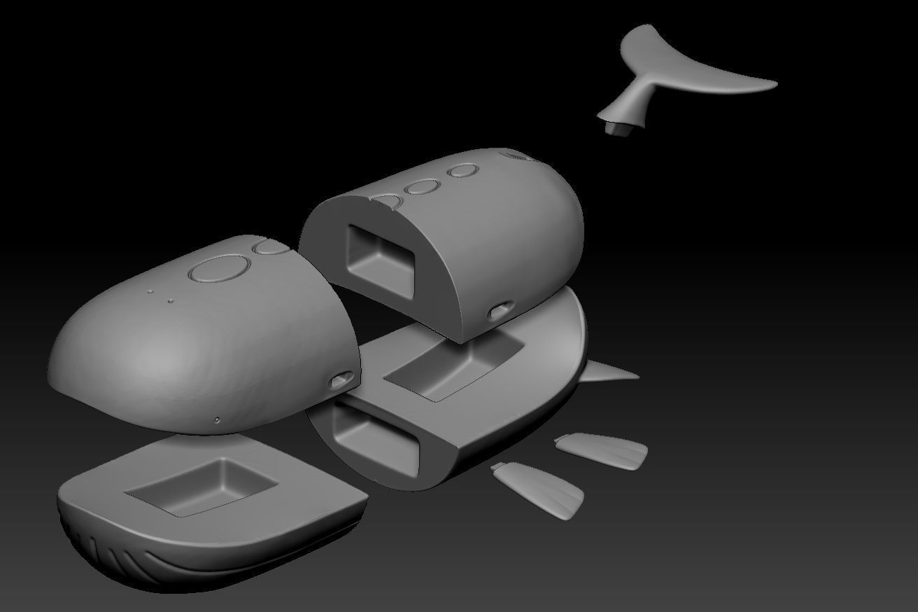 Pokemon Wailmer Wailord 3D print model_3