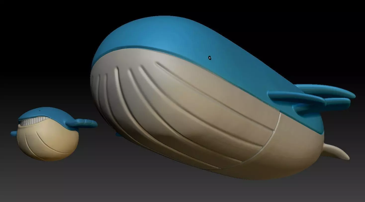 Pokemon Wailmer Wailord 3D print model_0