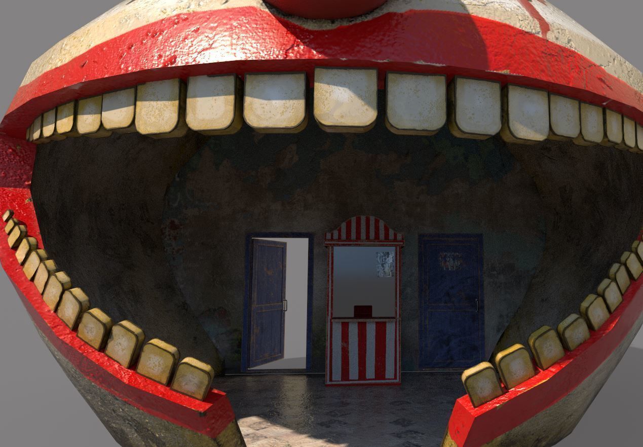 Bad Clown Ticket Booth 3D model_6