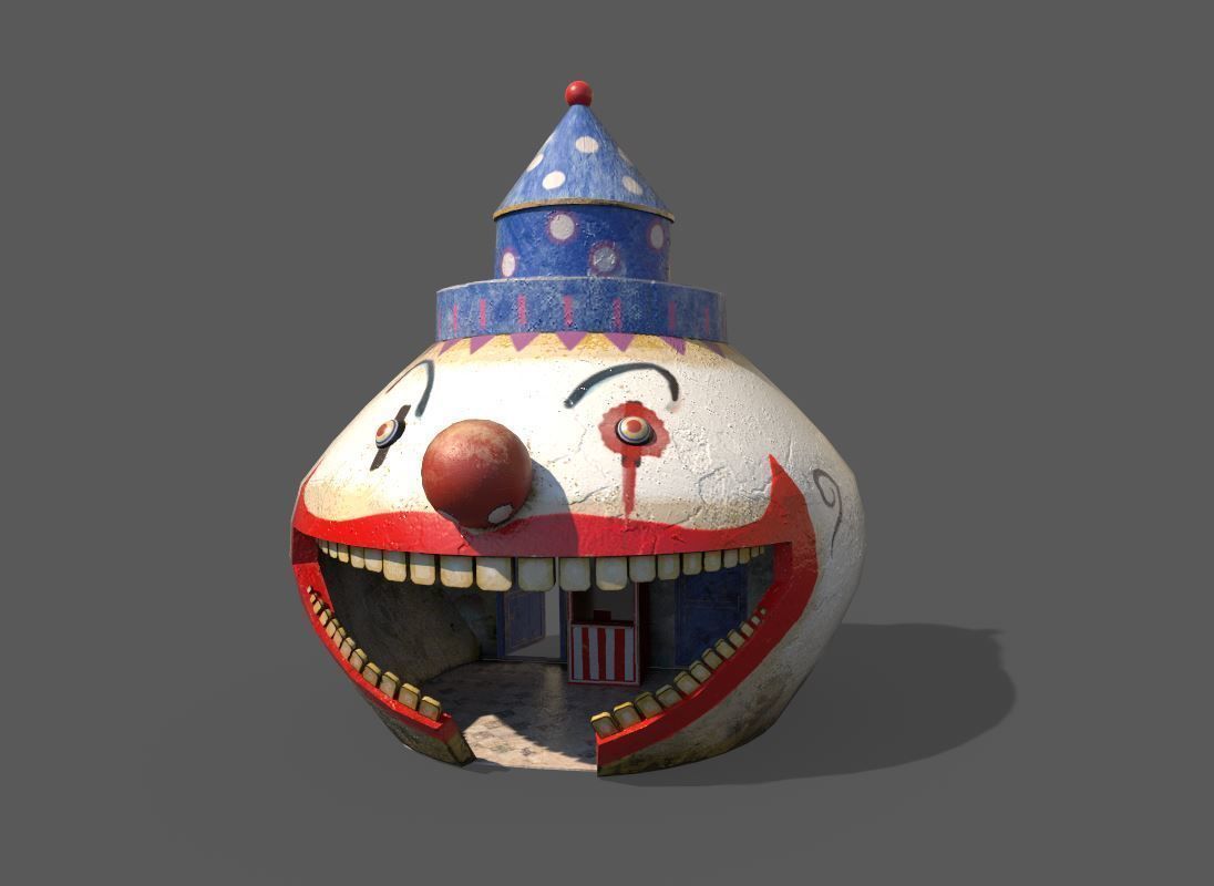 Bad Clown Ticket Booth 3D model_1