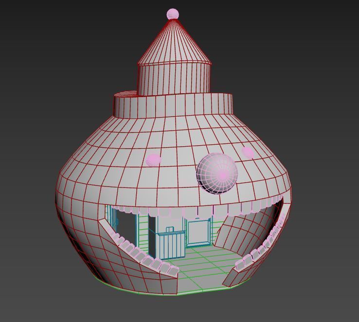 Bad Clown Ticket Booth 3D model_12