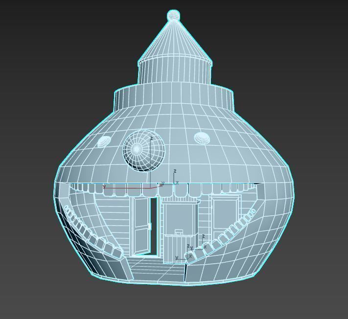 Bad Clown Ticket Booth 3D model_11