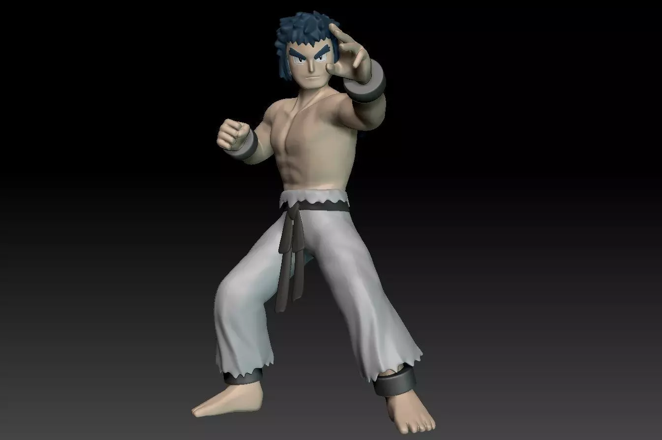 Pokemon Kanto Johto Elite Four Bruno 3D print model_0