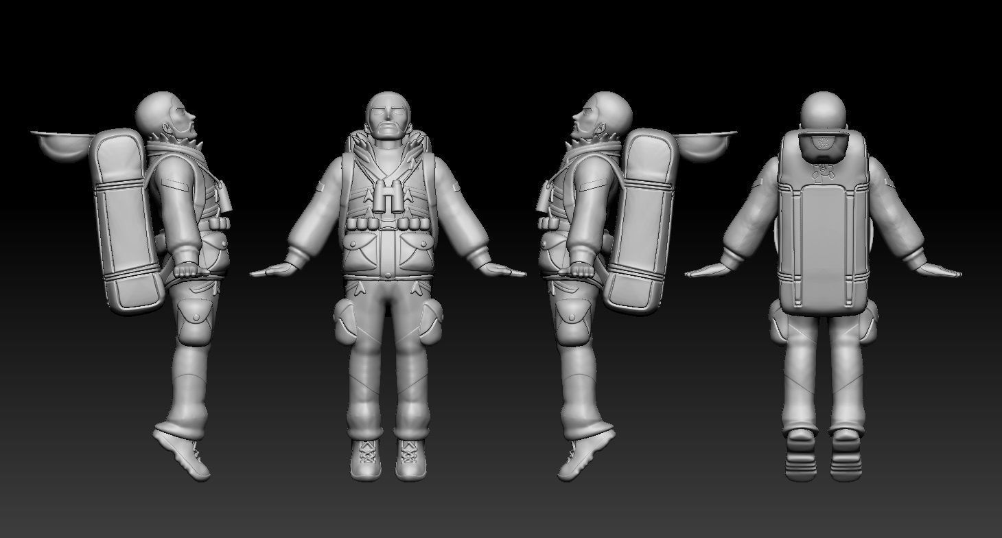 Galar Pokemon Trainer Peony 3D print model_1