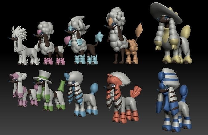 Pokemon Furfrou 3D print model