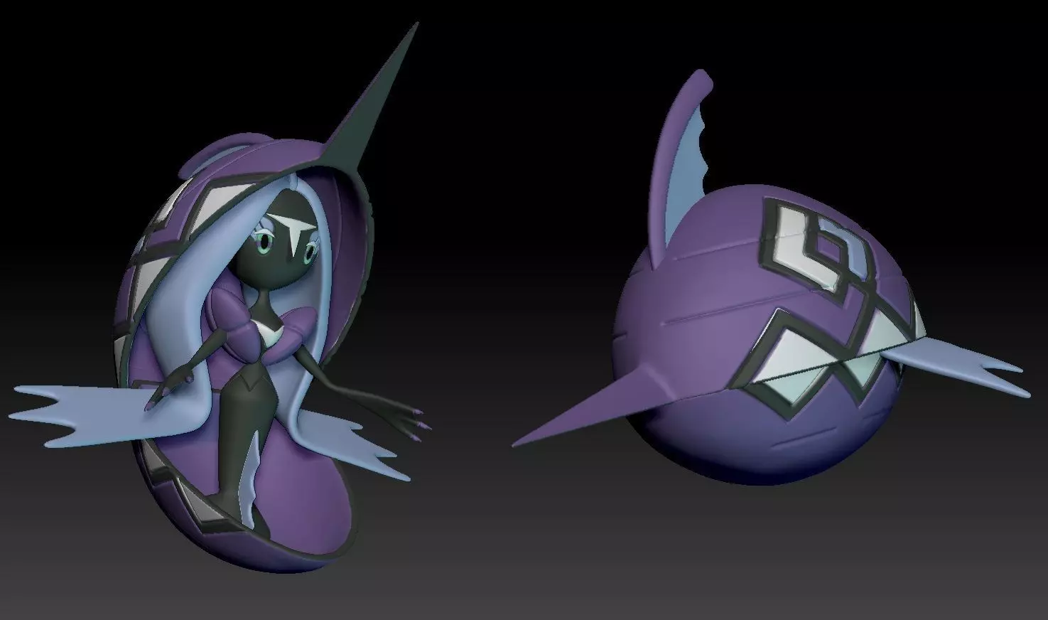 Pokemon TapuFini 3D print model_0