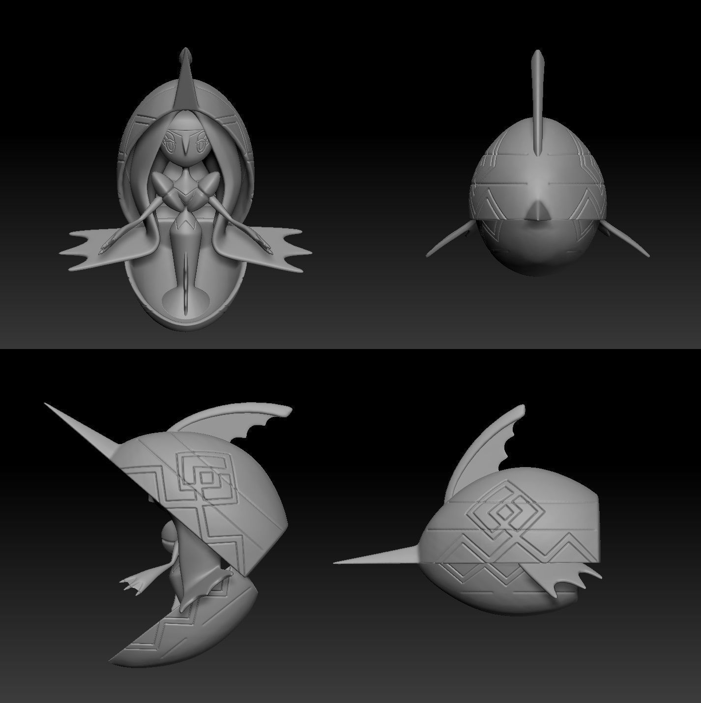 Pokemon TapuFini 3D print model_1