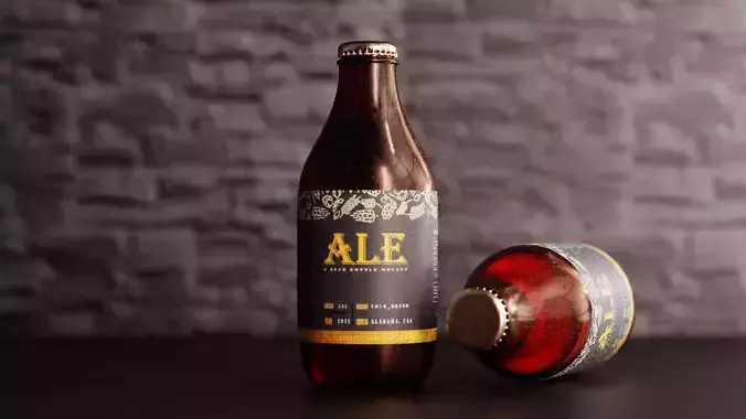 Beer Bottle 3D model