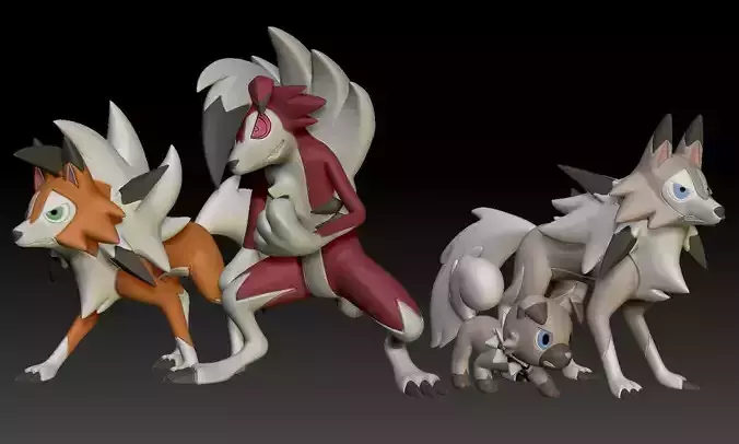 Pokemon Rockruff Lycanroc