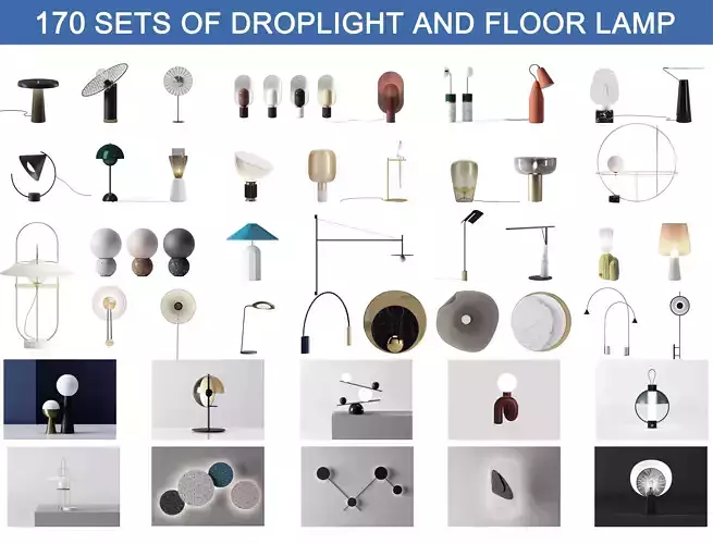 170  Sets Of  Droplight   Floor Lamp  Reading Lamp  Wall Lamp