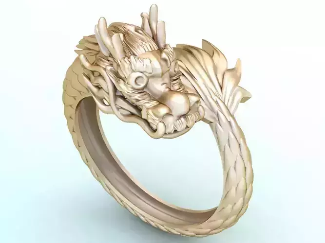 Dragon rings - Dragon Roll  ring - N358