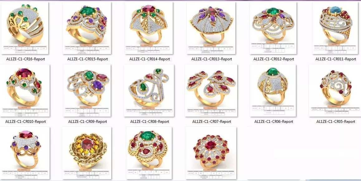 16 cocktail ring collection _0
