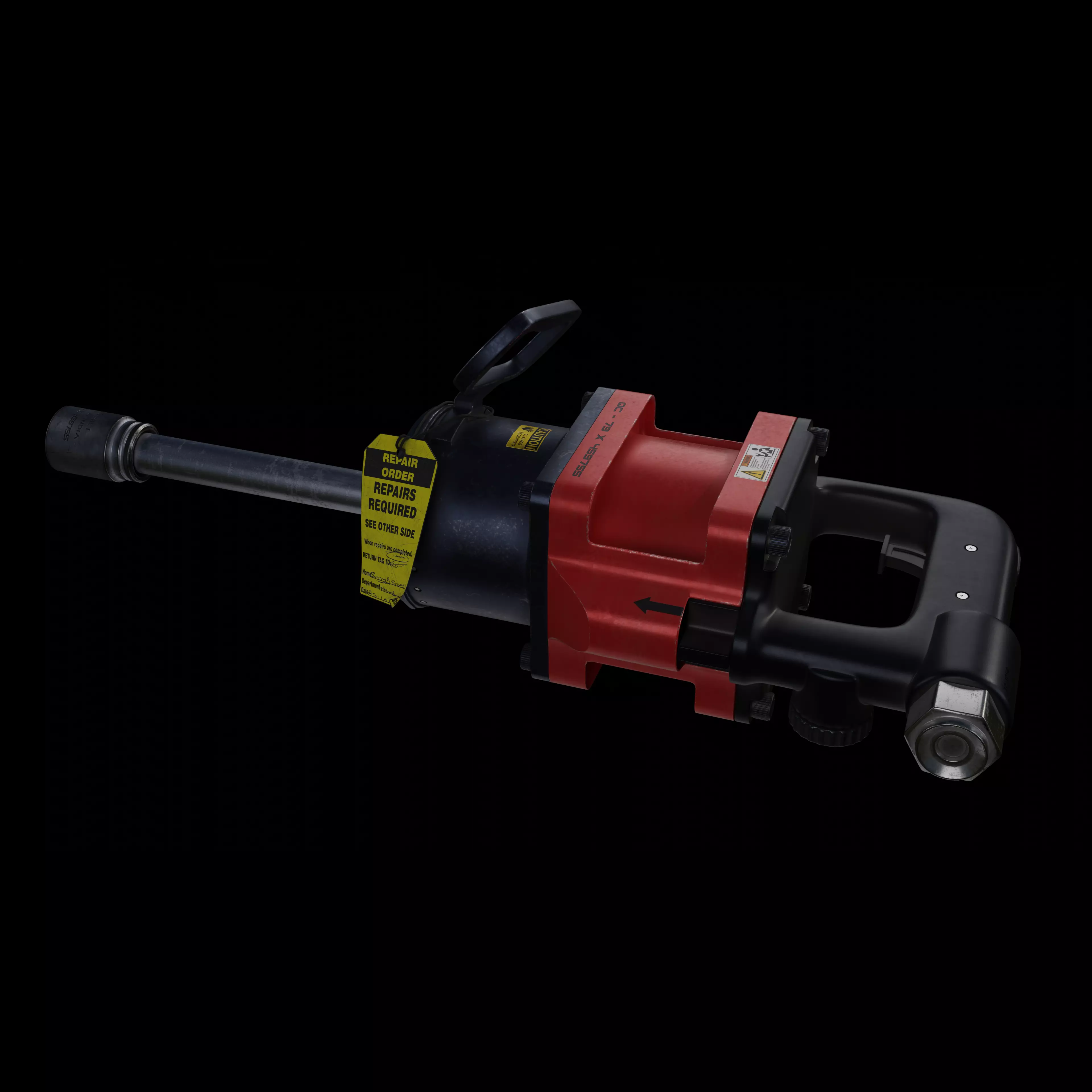 screw gun 3D model_0