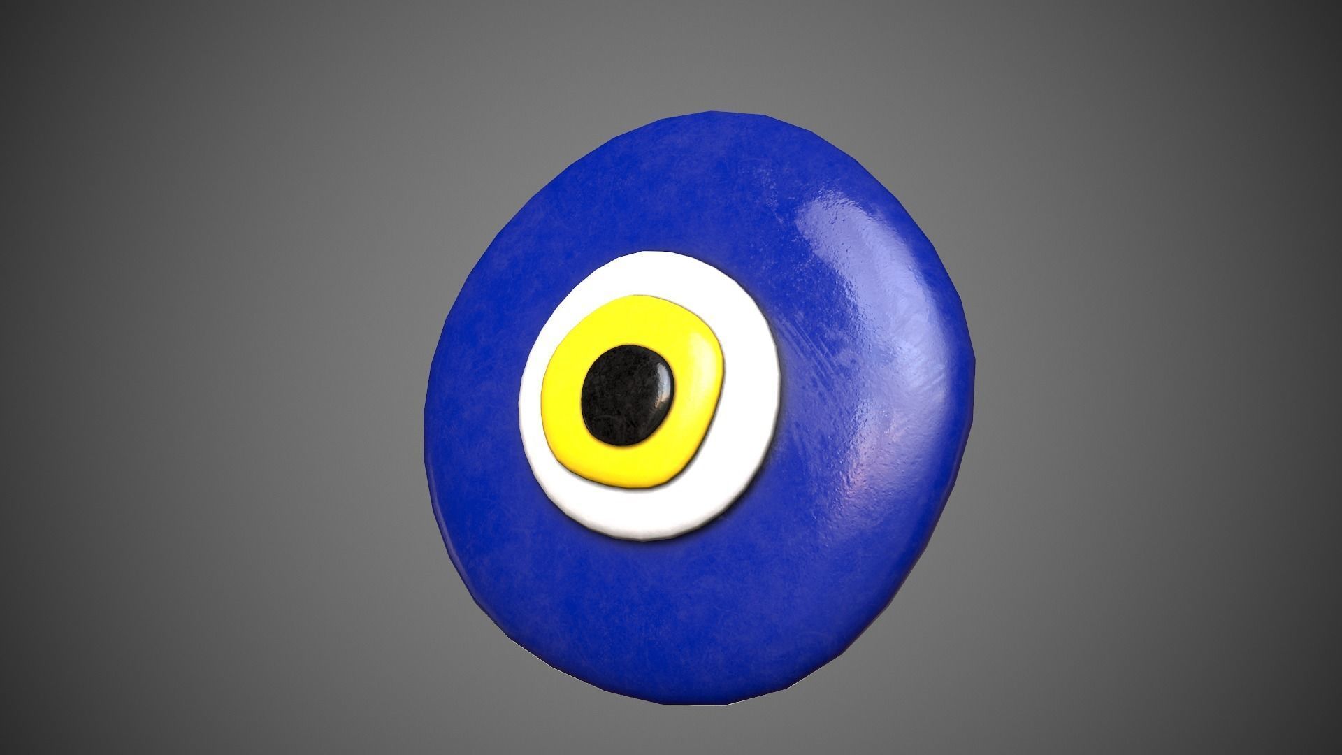 Evil Eye Low-poly 3D model_3