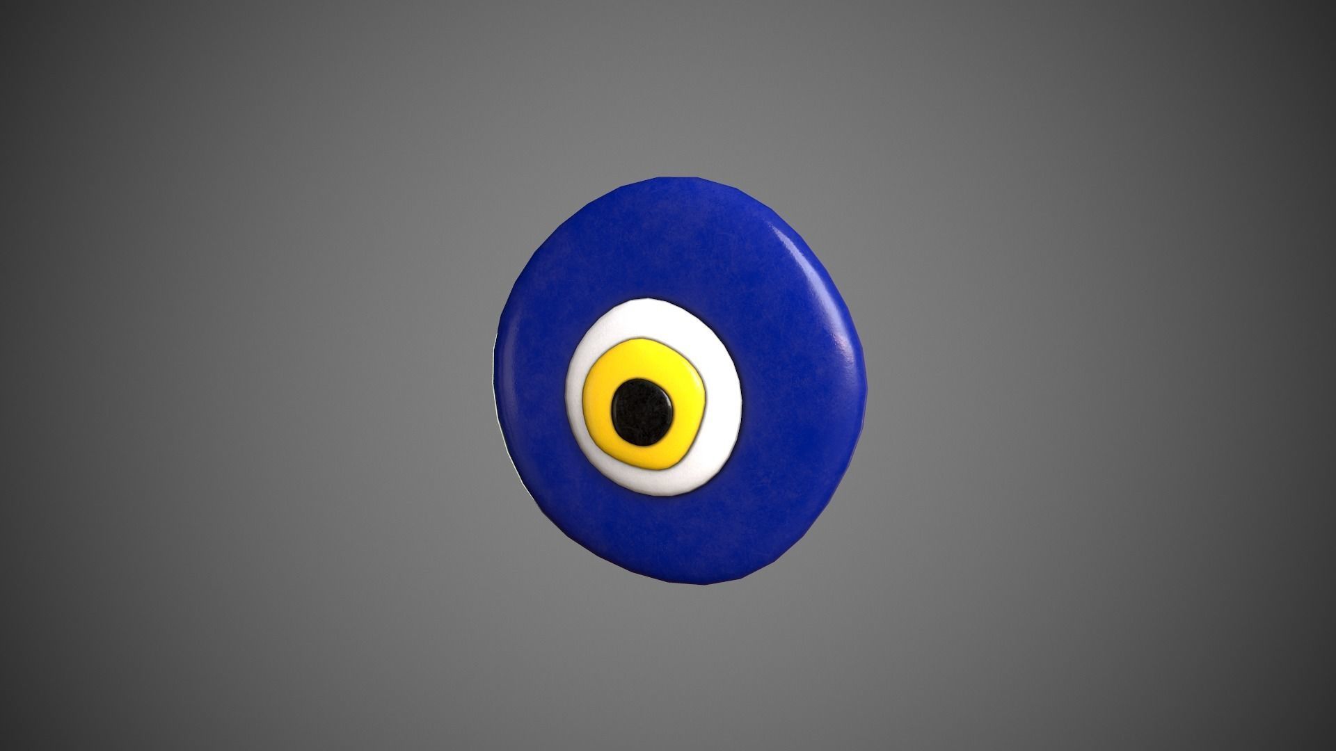 Evil Eye Low-poly 3D model_4