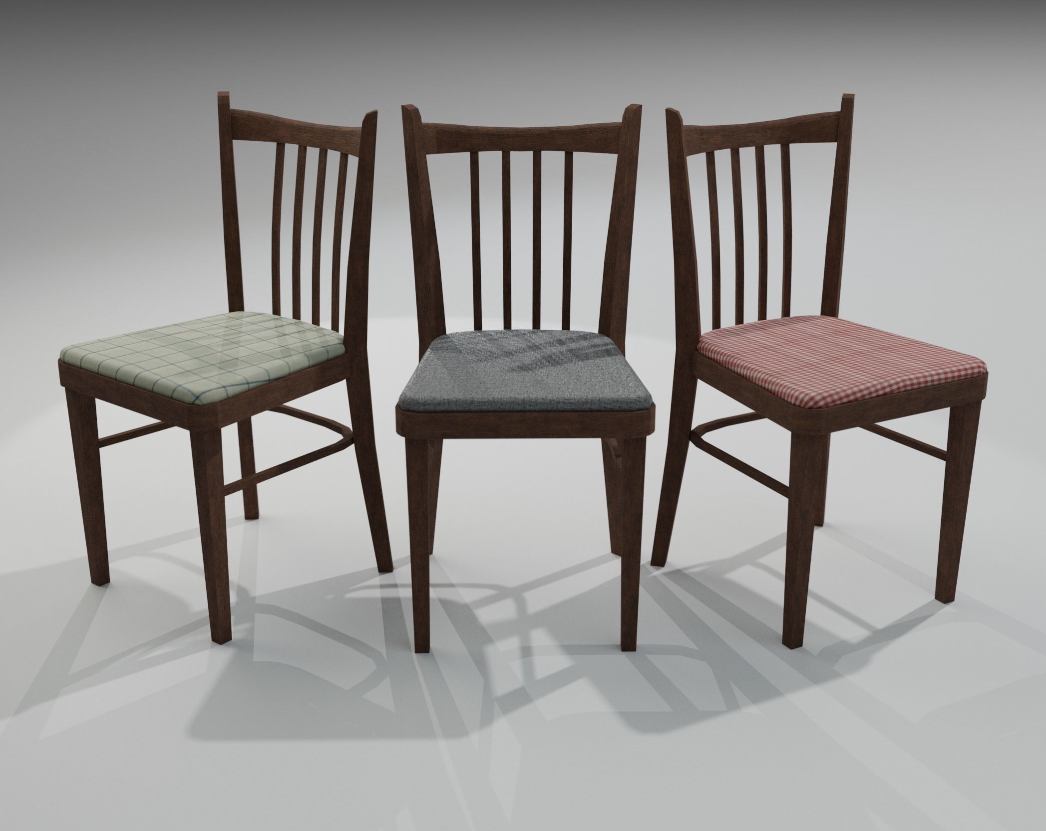 minimalism dinner table Free 3D model_3