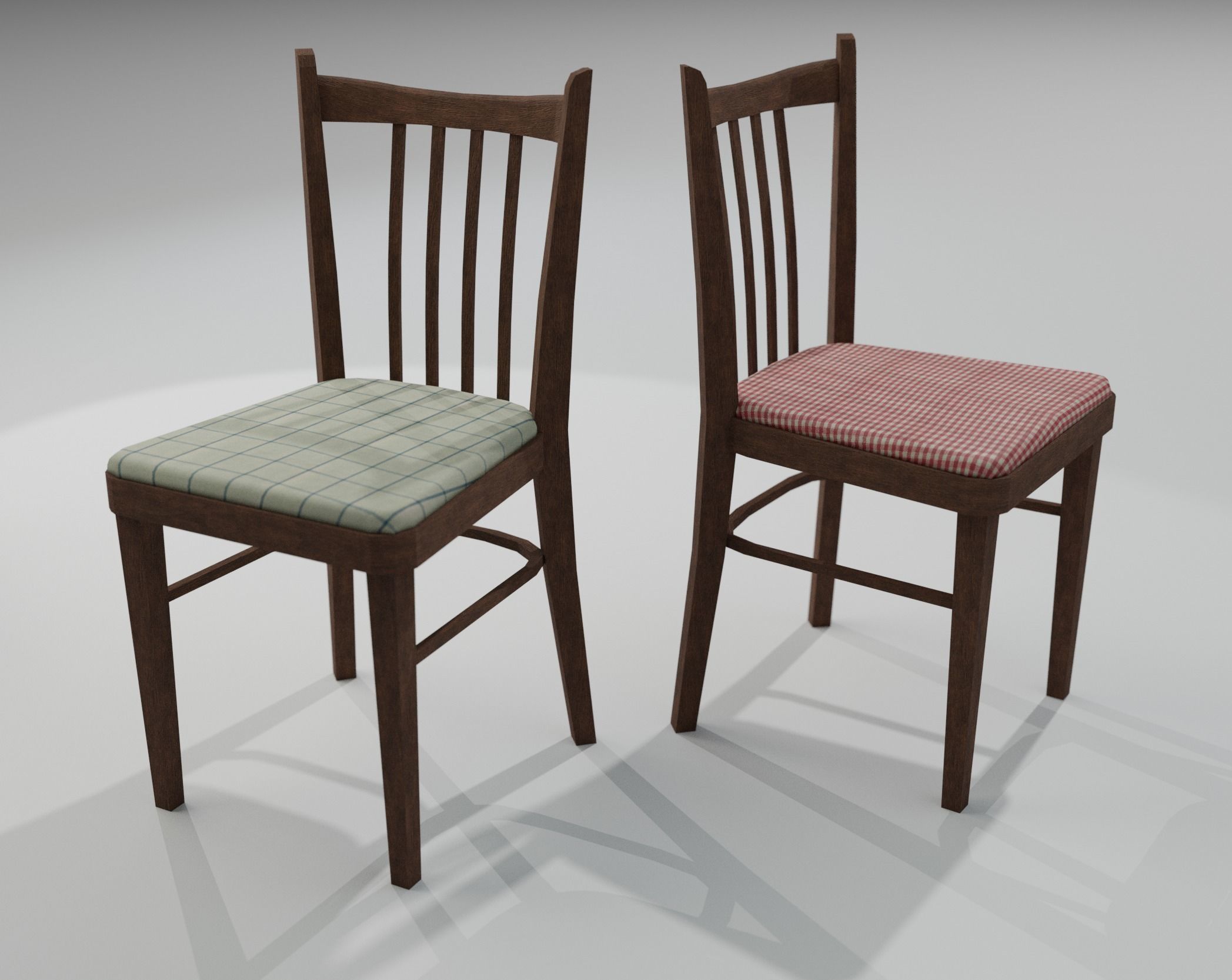 minimalism dinner table Free 3D model_4