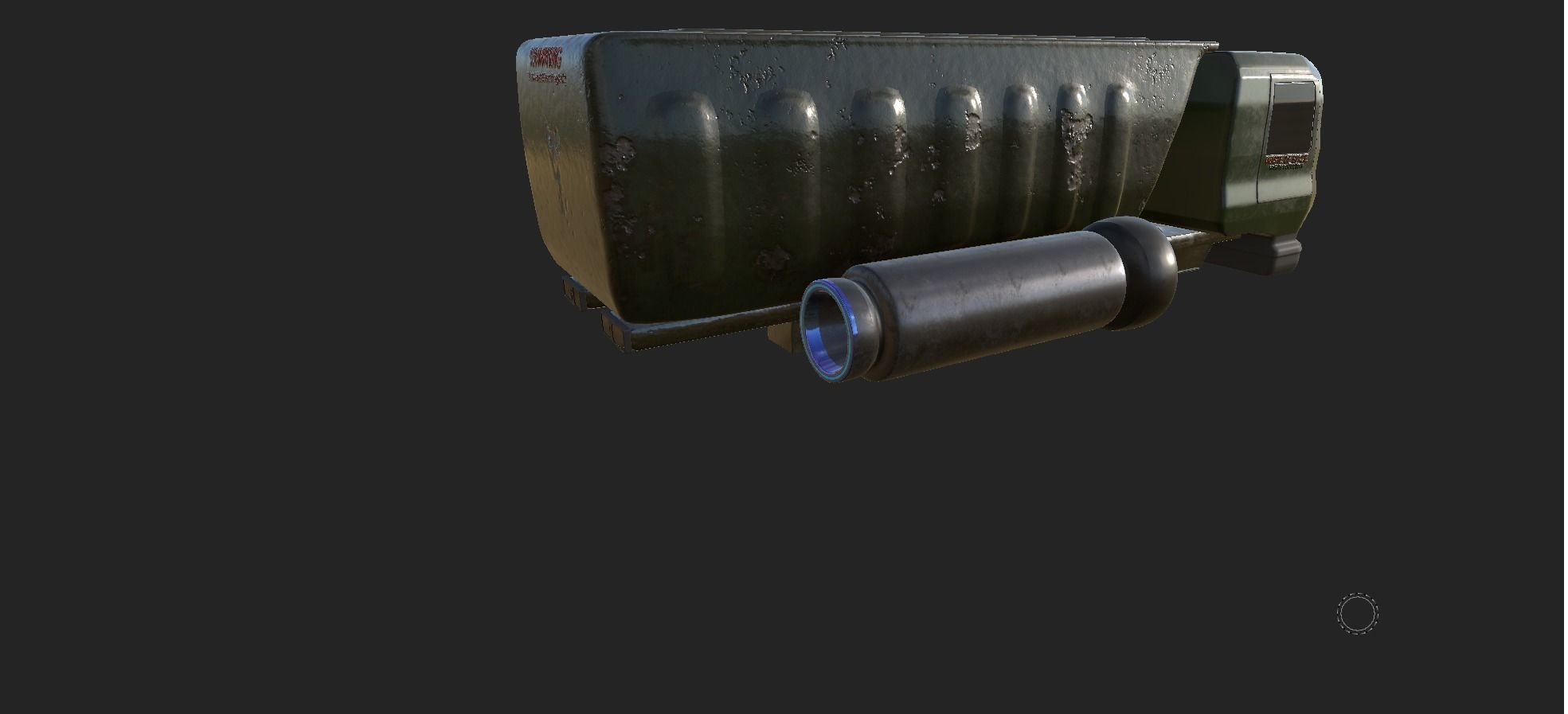 Sci-fi Garbage Truck 3D model_2