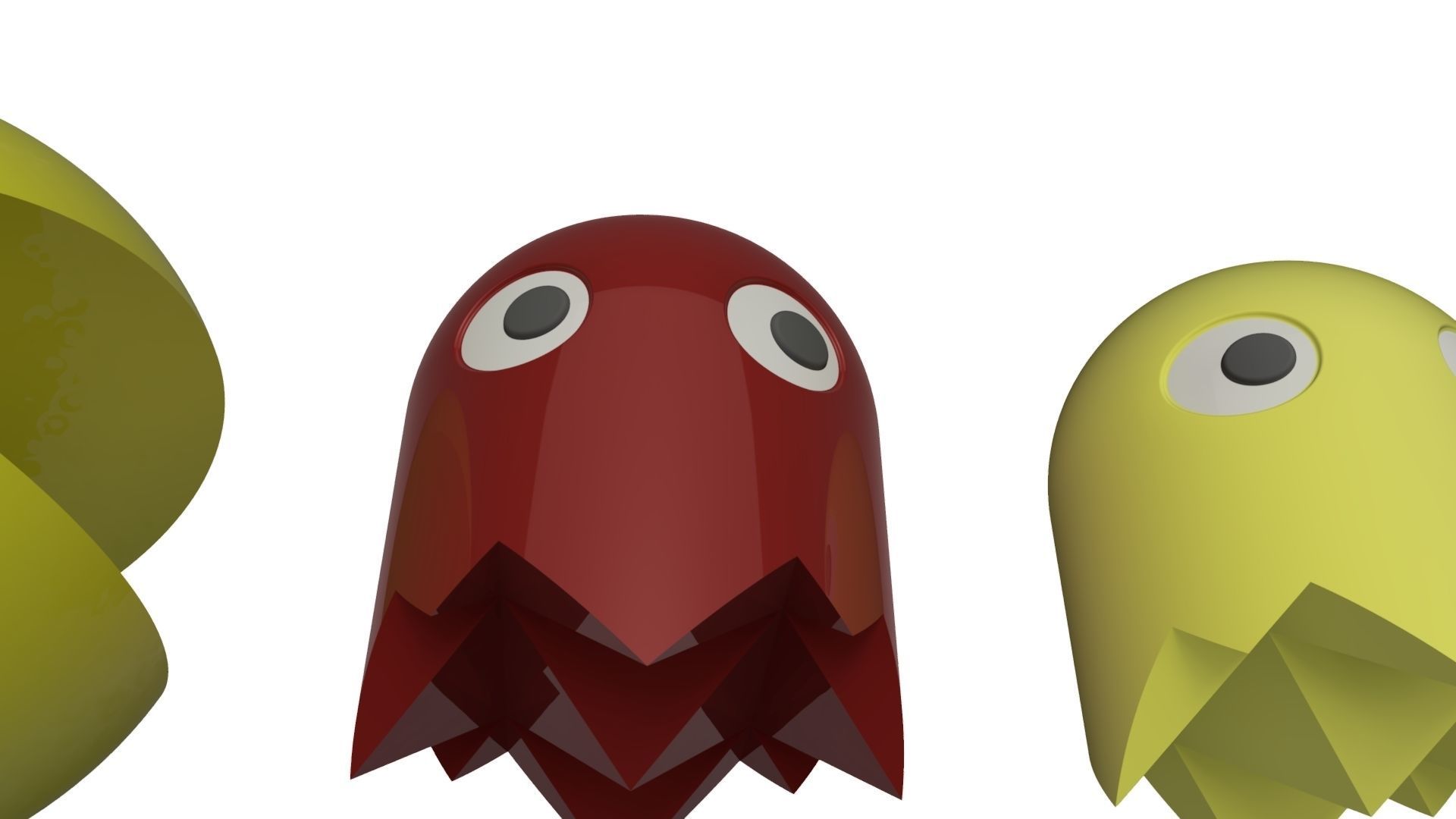 PACMAN AND ITS CUTE ENEMIES 3D print model_5