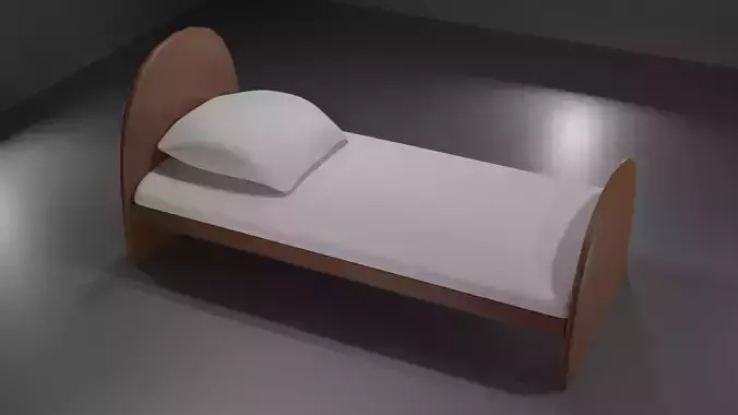 Simple single bed
