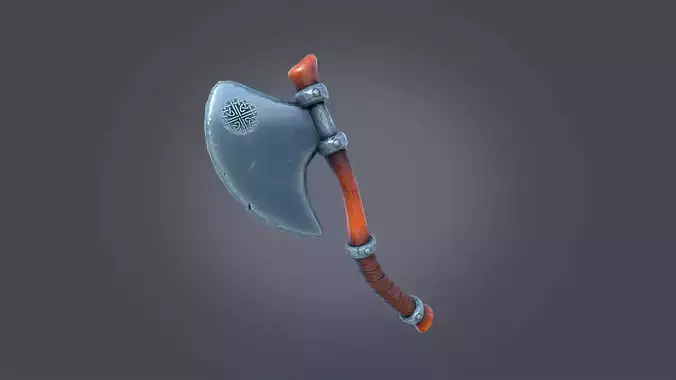 Stylized Axe Low-poly 3D model Low-poly 3D model