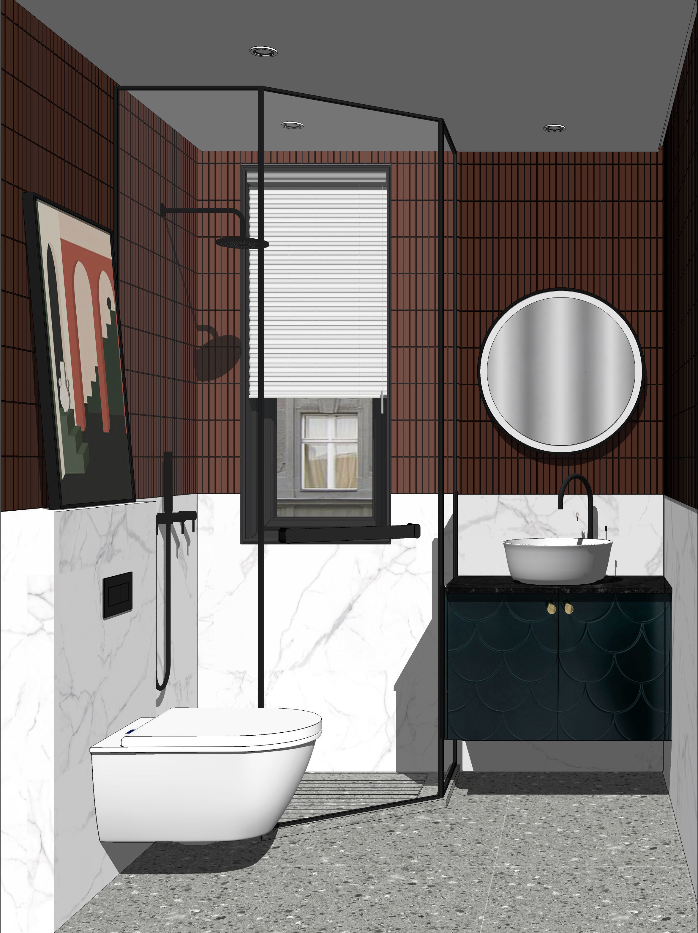23  Sets Of  Bathroom  sketchup Model  INTERIOR DESIGN 3D model_17