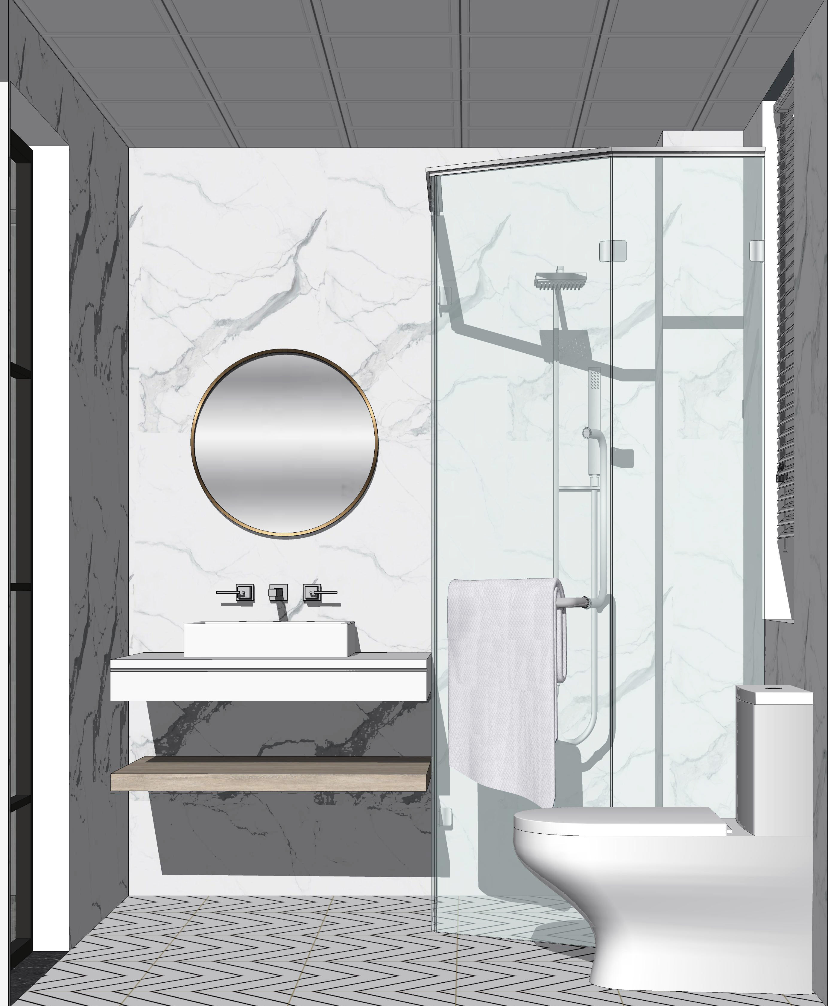 23  Sets Of  Bathroom  sketchup Model  INTERIOR DESIGN 3D model_5