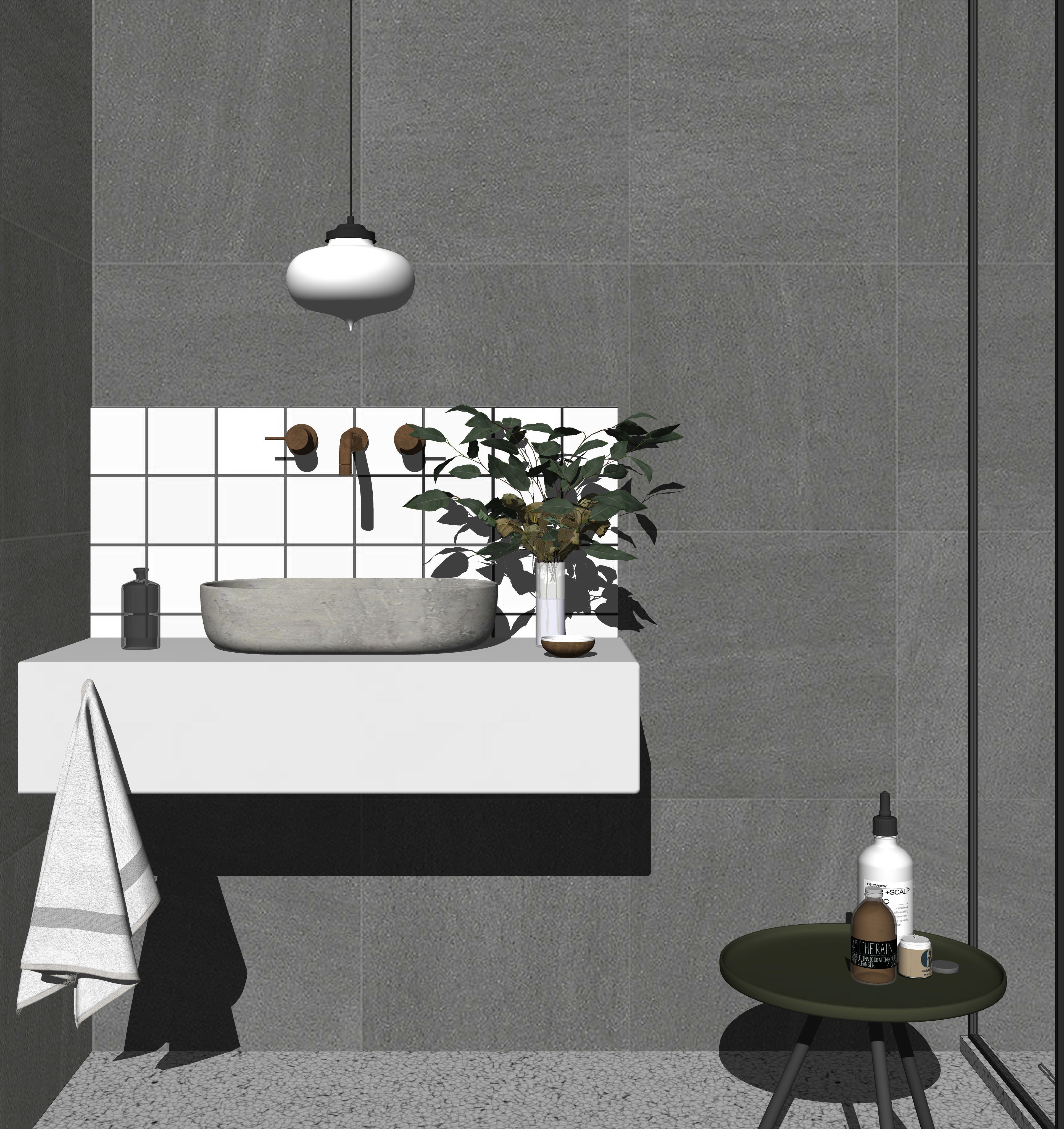 23  Sets Of  Bathroom  sketchup Model  INTERIOR DESIGN 3D model_25