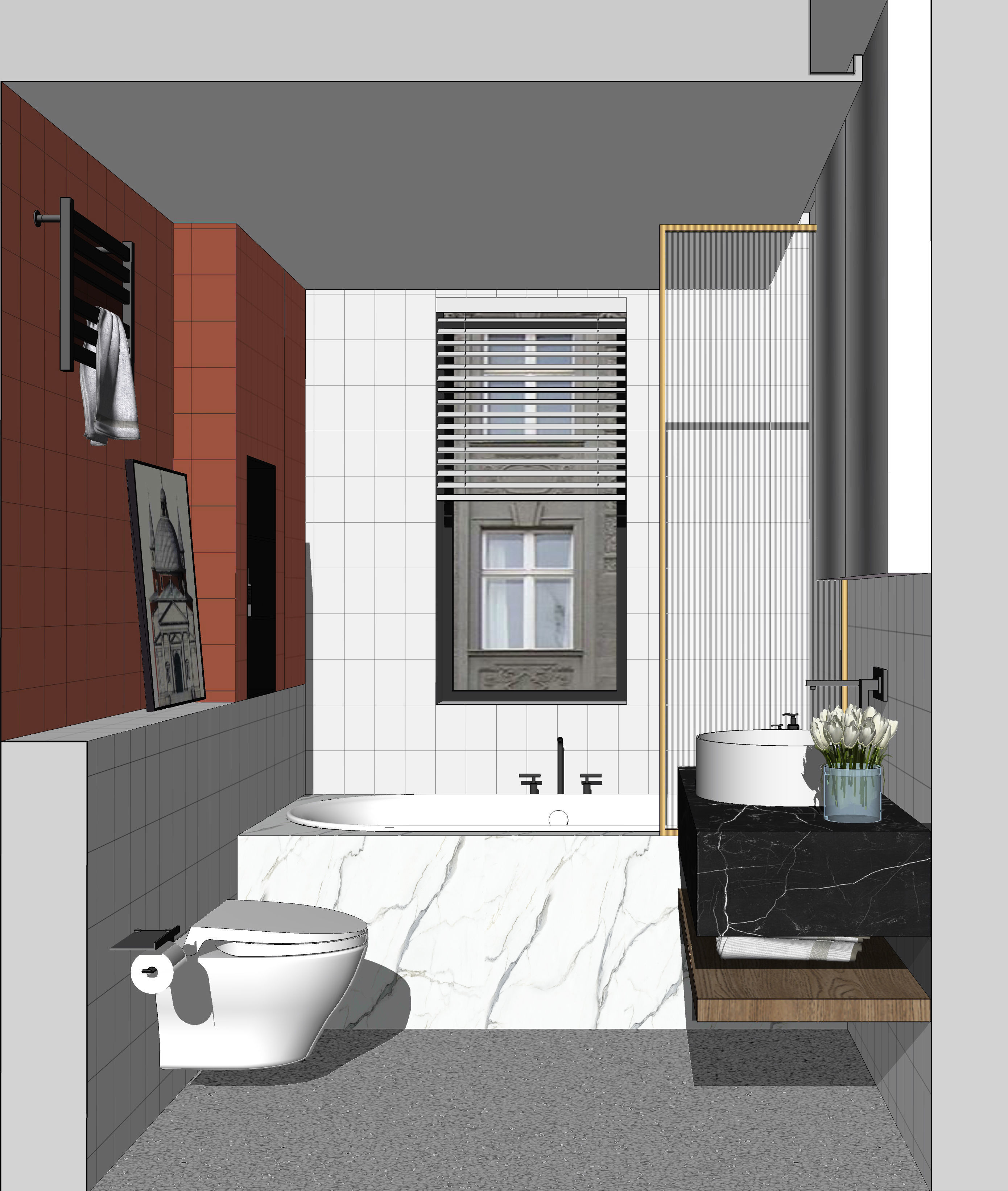 23  Sets Of  Bathroom  sketchup Model  INTERIOR DESIGN 3D model_21