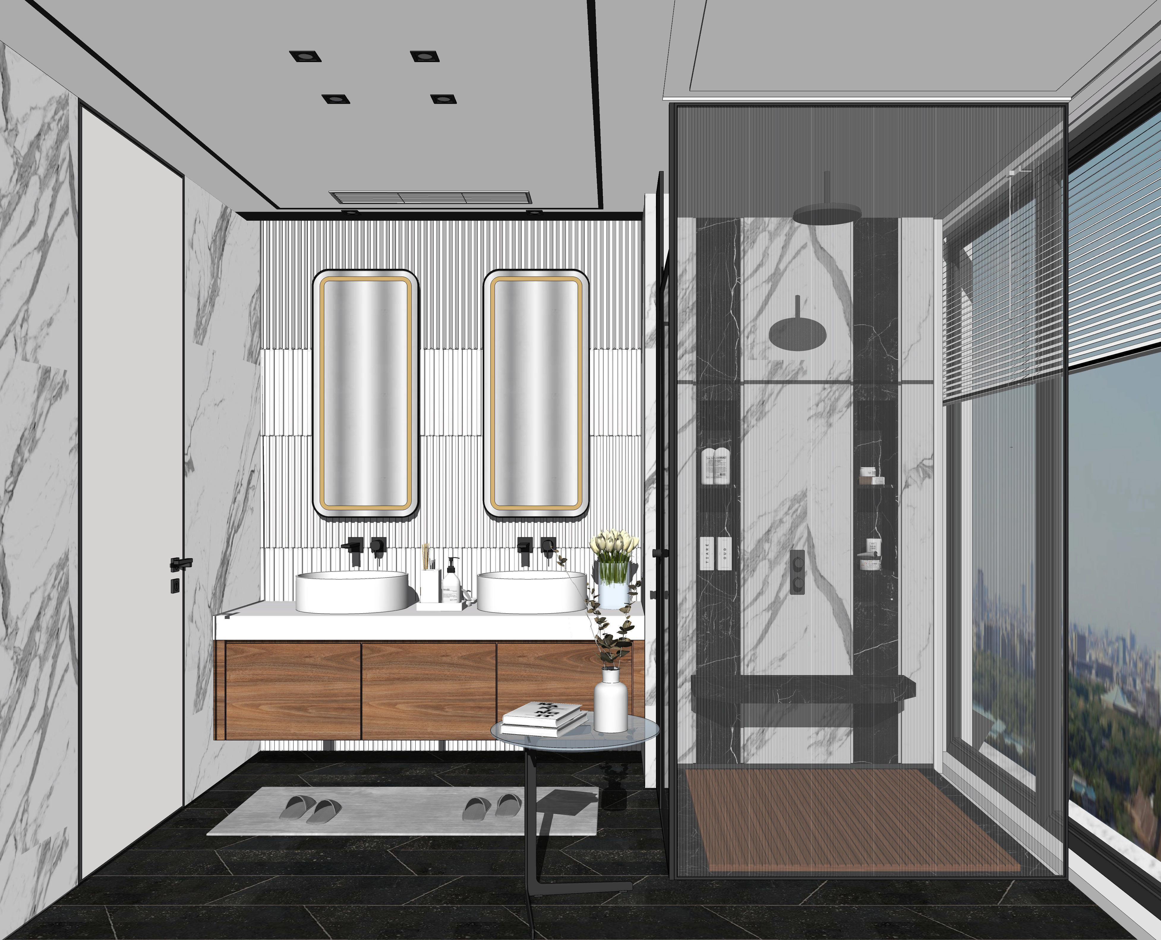 23  Sets Of  Bathroom  sketchup Model  INTERIOR DESIGN 3D model_20