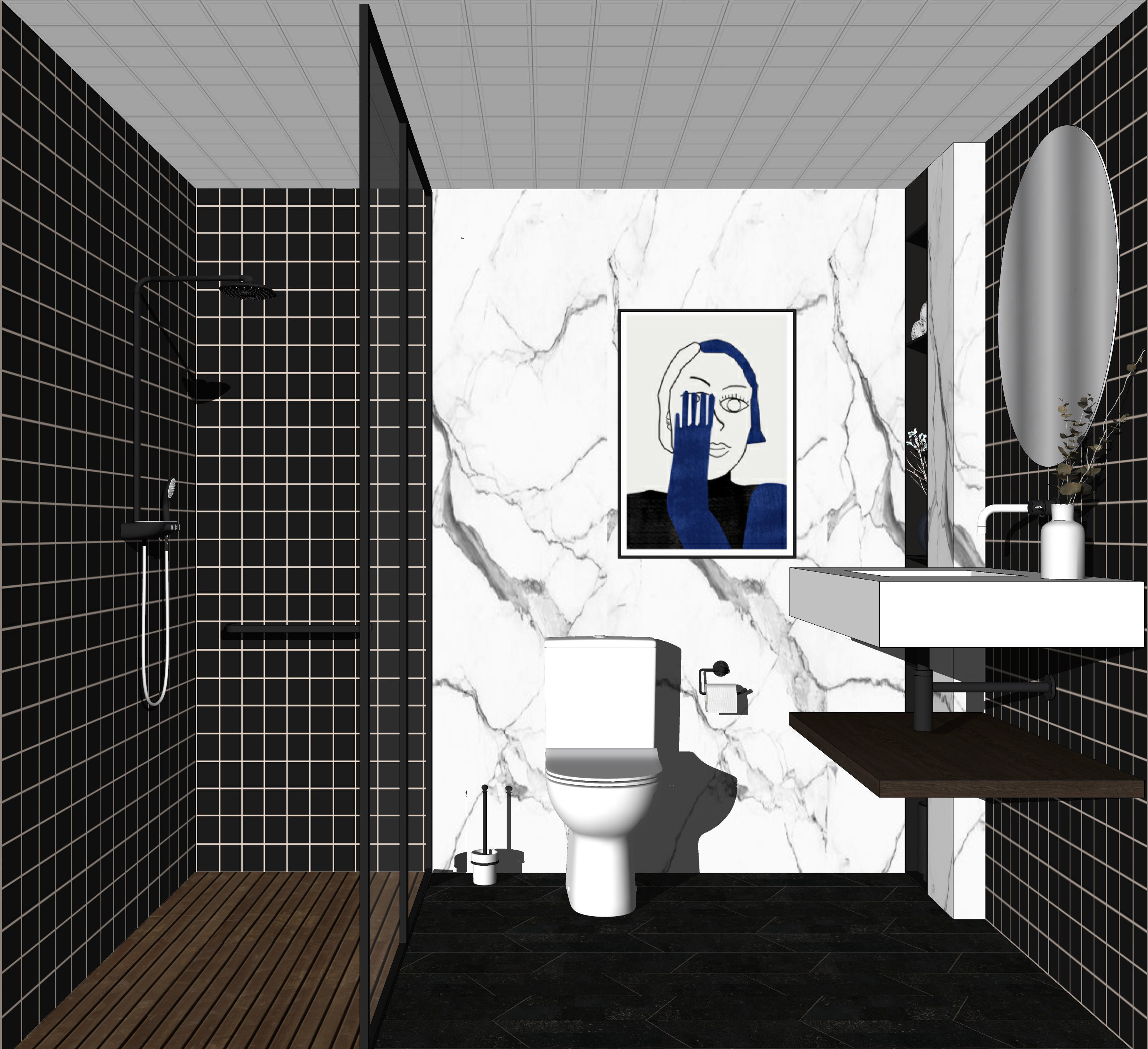 23  Sets Of  Bathroom  sketchup Model  INTERIOR DESIGN 3D model_18