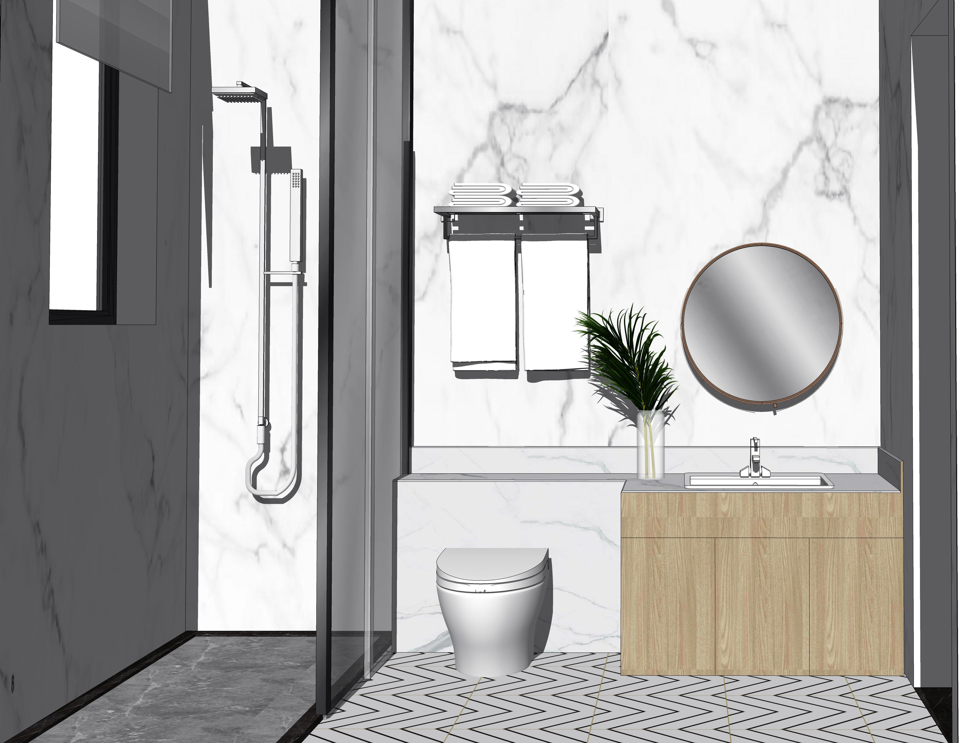 23  Sets Of  Bathroom  sketchup Model  INTERIOR DESIGN 3D model_23