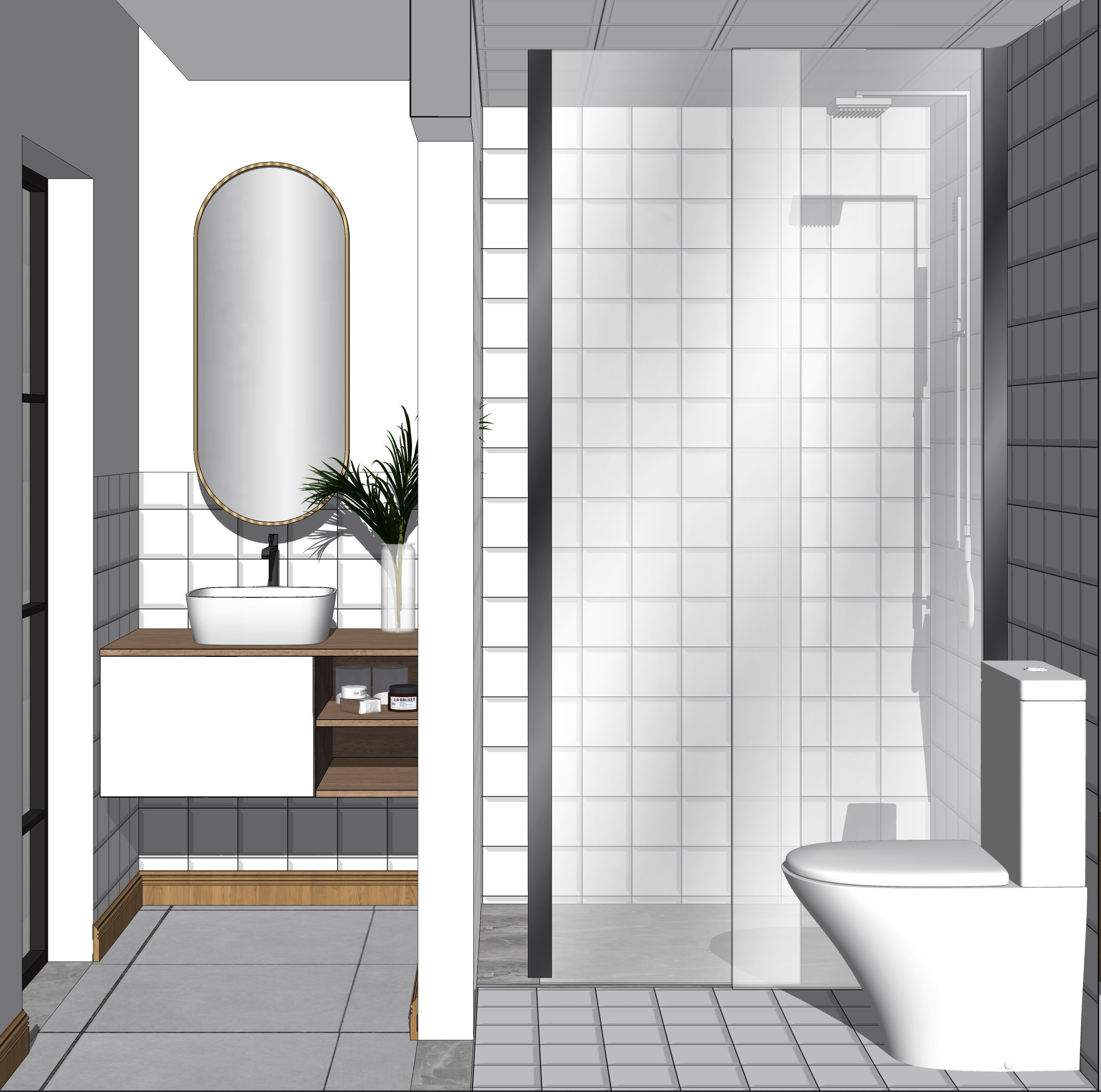 23  Sets Of  Bathroom  sketchup Model  INTERIOR DESIGN 3D model_4