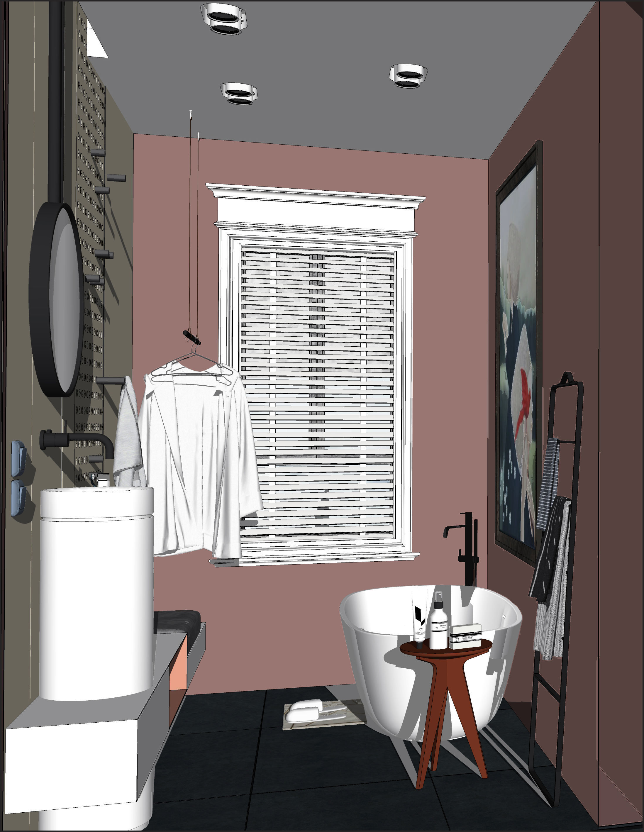 23  Sets Of  Bathroom  sketchup Model  INTERIOR DESIGN 3D model_6