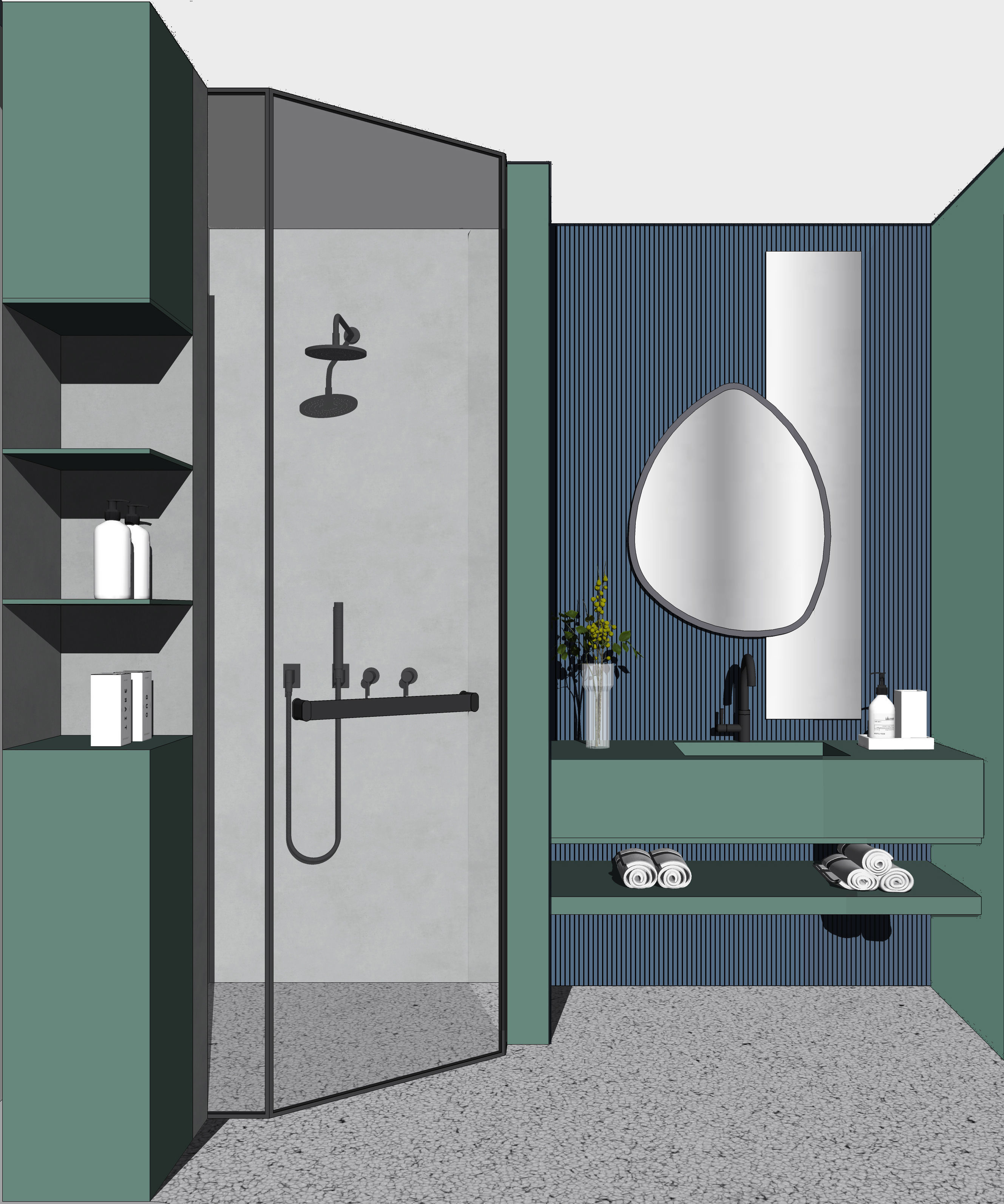 23  Sets Of  Bathroom  sketchup Model  INTERIOR DESIGN 3D model_14