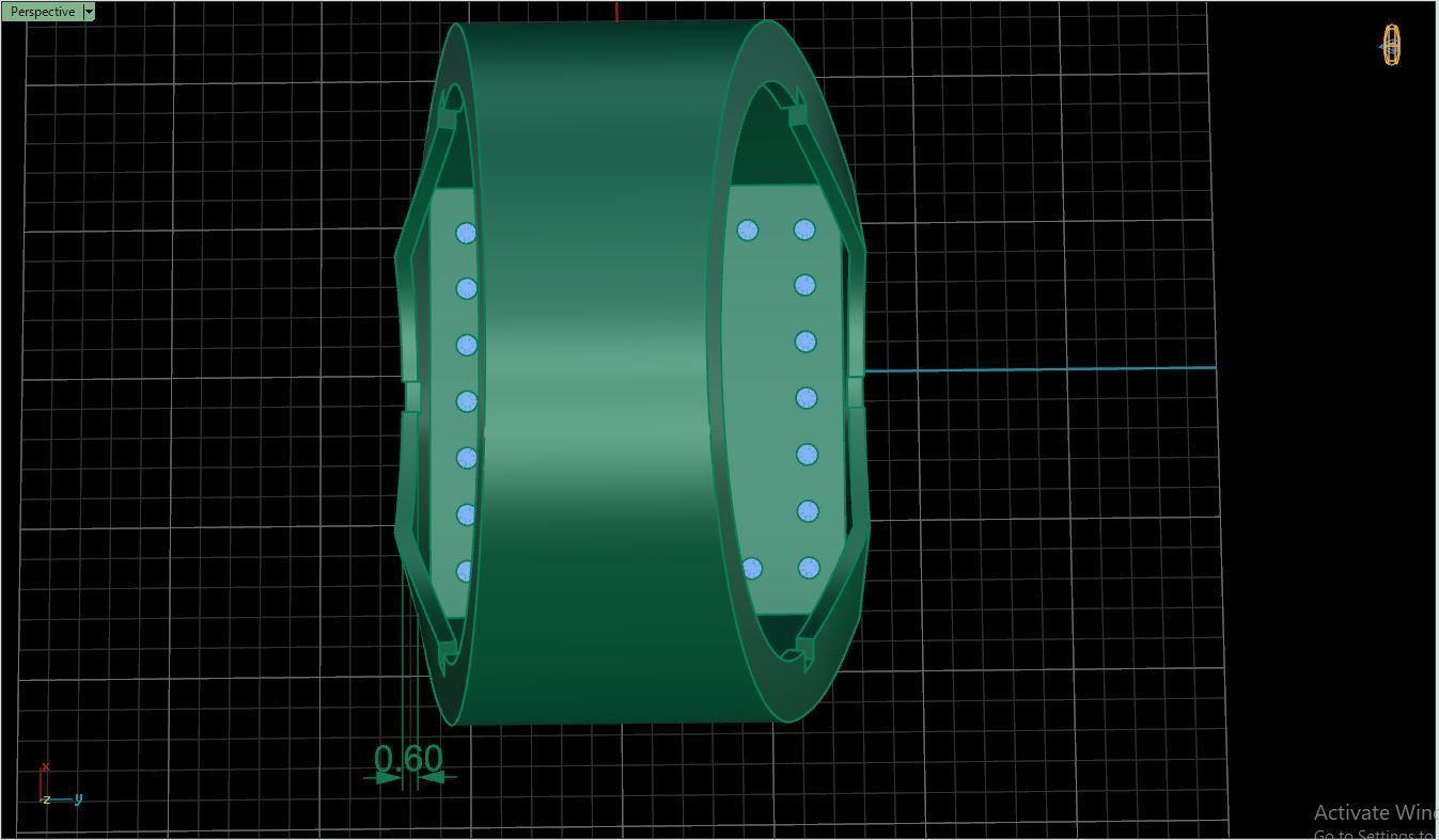 Ring M10   Mens luxury ring with enamel and gems 3D print model_13