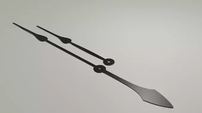 Large clock hands 3D print model