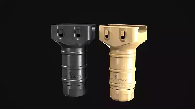 TangoDown Vertical Fore Grip PBR Game Ready Low-poly 3D model