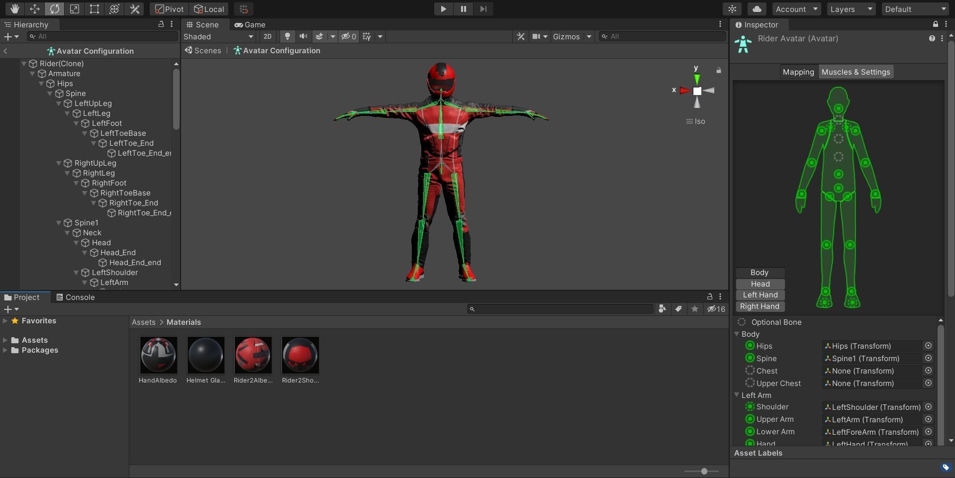 Bike Rider Rigged Low-poly 3D model_9