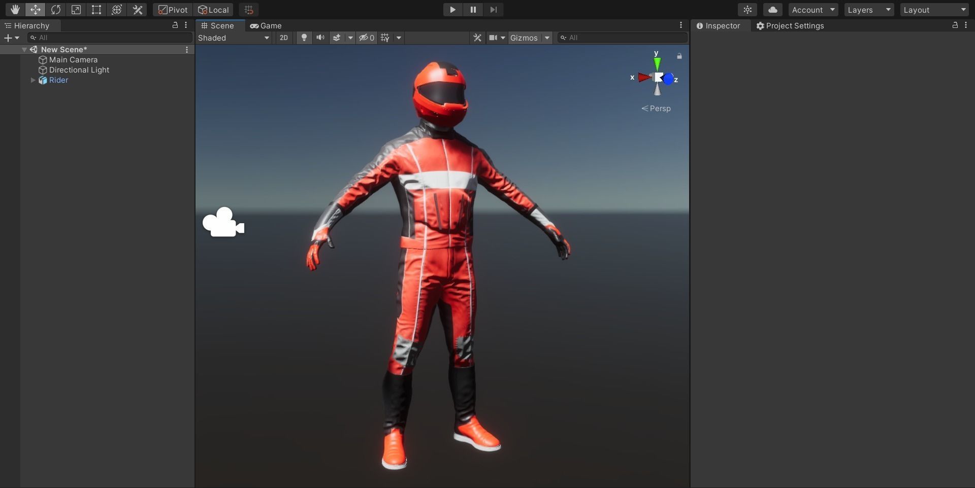 Bike Rider Rigged Low-poly 3D model_8
