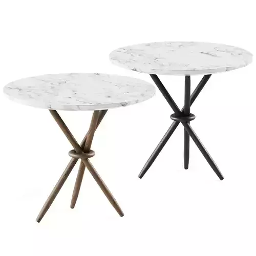Stix Side Table Marble by Magnus Long