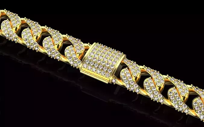 cuban bracelet 3D print model