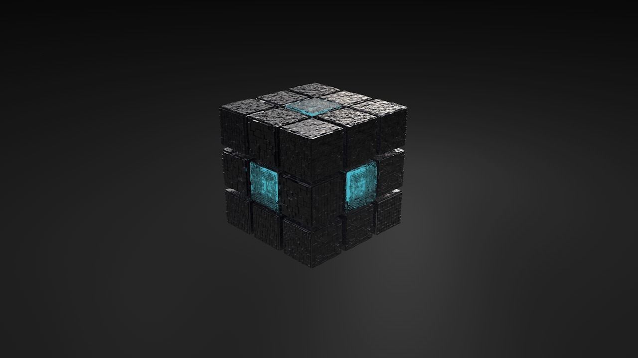 Ski-Fi Cube 3D model_1