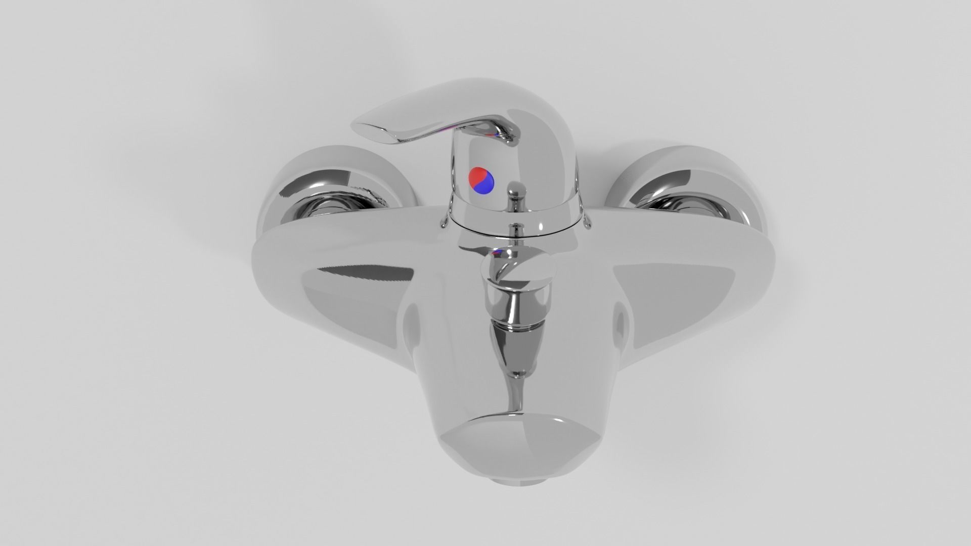 Bathtub faucet 3D model_3